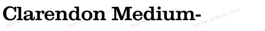 Clarendon Medium字体转换